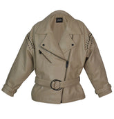 Pelle Pelle Soft Sheepskin Leather Jacket with Belt